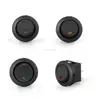 3 Pins With Led Lights Switch 12V 16A DC 23 * 23 * 25mm Cat Eye Switch Car Auto Boat Round Rocker Switch ON-OFF
