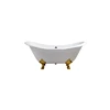 hot porcelain ename low price popular hotel freestanding claw foot bath tub