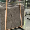 Antique wood grain dark gray marble used for interior decoration floor covering