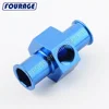 Aluminum 18mm Barb Push On With NPT Side Port Gauge Adapter for Inline Fuel Pressure gauge Sender Take Off Sensor Fitting