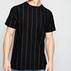 Wholesale unbranded custom muscle fit tshirts men stripe t -shirts for printing