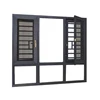 Europe Simple Modern Aluminum Casement Window Security Grill Designs And Prices