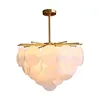 Mulberry Leaves Glass Pendant Lights for Home Hotel Villa Kitchen Hanging Lights