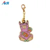 Hard Enamel Key ring Cute Bear Daily Use Promotional Gifts Metal Keyring