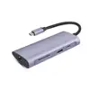 2019 New style 11 in 1 USB Type C HUB with 4K HD-MI VGA RJ45 PD USB3.0 x 3 USB2.0 SD/TF Card 3.5MM Jack