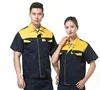 2019 Summer Men Women Car Repair Working Clothes Short Sleeve Jackets+Pants Suit Factory Workers Workwear