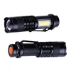 Portable high bright popular good quality 14500 battery rechargeable Q5 mini Led Tactical Flashlight with cob side light