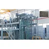 Can feeding machine with can stack discharging machine empty can transportation system