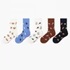 Custom logo socks crew colorful socks women