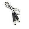 White black double parallel DC 5521 male to male 12V power cable