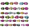 3*5mm Multi Color Natural Faceted Oval Shape Tourmaline Rough Gems For Jewelry Setting