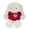 Valentine's Day present soft fluffy plush rabbit toy stuffed animals toy rabbit wholesale