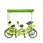 ベストセラータンデム自転車 4 ホイール販売のため/中国から四輪車サリーバイク自転車使用/ベストセラータンデムバイク 4 ホイール