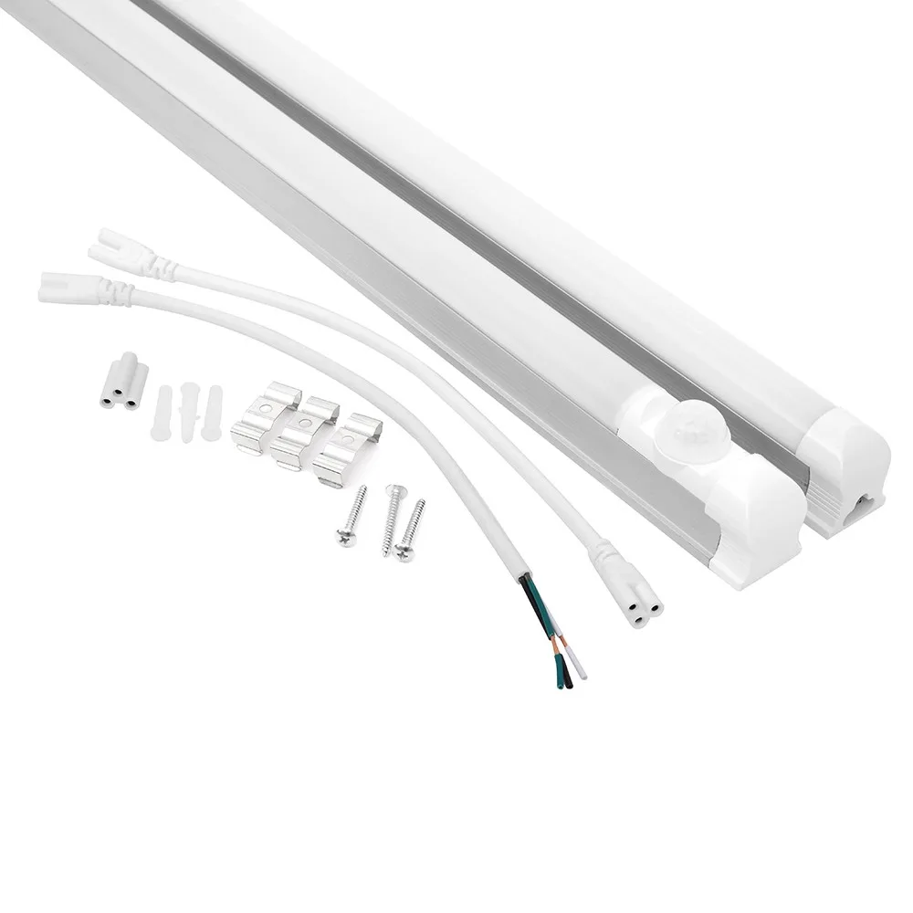 VAC100-277 60W Waterproof Led Tube Fixture CE RoHS DLC Certification LED Linkable Integrated Lamps For Warehouse