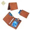 Bifold Slim leather Wallet RFID Men Wallet Card Holder Travel Leather Wallet
