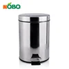Multi-use Modern Minimalist Design Kitchen Commercial Foot Pedal Waste Stainless Steel Rubbish Bin with Liner Rim