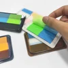 Manufacturers best selling Two colors Fluorescent color plastic eco memo pad office supy notesplies transparent sticky notes