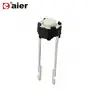 Momentary 2 Pin Tactile Switch 6X6 Tact Switch With Round Long Terminal