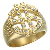 Factory price fashion hiphop rock iced out US dollar sign ring for man
