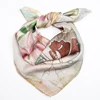 Butterfly Digital Printing Square Scarves in Silk Feeling Slik Scarf Design of the field Spring Summer 100% Polyester