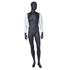 Fashion design men suit display white arms abstract face matte black muscle naked male mannequin