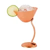Creative good looking martini 150ML stainless steel wine cup with copper plated