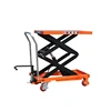 150kg hydraulic hand scissor lift platform 4 Wheels Hydraulic scissor lift table/Lifting Platform