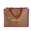 Eco Green Custom Fashion Jute Gift Shopping Promotional Tote bag