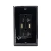 Wall Mount Dual 2 USB Plug Socket Wall Charge Power Charging outlet Port US 4.0A
