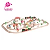Latest largest 100 pcs Wooden train set