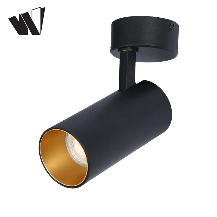 Modern design black COB 15w 20w 25w 30w 35w movable dimmable led ceiling light