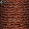 manufacturer fabric cable brown twisted electrical cable textile