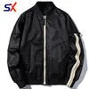 Hot sale custom wholesale unisex softshell down varsity jacket with side string