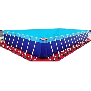 Portable Galvanized Steel Frame Structure Square Above Ground Swimming