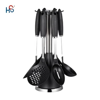 Set Of 6 Cooking Utensil With Holder Kitchen Utensils Nylon Kitchen Utensil Set With Hanger Hs 1666c Buy Nylon Kitchen Utensil Set Kitchen Utensils Nylon Cooking Utensil Product On Alibaba Com