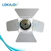 car exhibition 36x3w warm white +cold white led par 64 with barn door