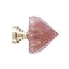 Nordic Light Luxury Crystal Brass Square Pyramid Knob C-1730