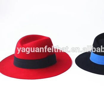 wide brim wool fedora hat