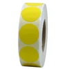Hybsk(TM) Color Coding Dot Labels 1" Round Natural Paper Stickers Adhesive Label 1,000 Per Roll