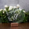 acrylic place card acrylic wedding custom round invitation card save the date event party souvenirs gifts for guests items
