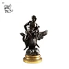 19th century famous life size antique zeus riding eagle bronze sculpture with bases BST-40