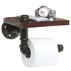 industrial Pipe Bathroom Hardware Kit Hook Toilet Paper Holder