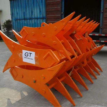 Mini Excavator Attachments Rock Stick Rake,Root Rake For Sale - Buy ...