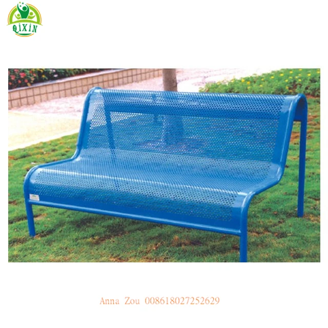 China Steel Bench Brackets Cheap Blue Cast Iron Park Benches