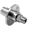 CNC turning Stainless Steel chrome plate hydraulic rotary unions swivel 90 degrees G1 3/8"NPTF G2 G3/8"M 35.463