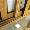 Hot sale brown aluminum sliding rail sections storm windows with good price