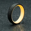 New design shine ring superior comfort the ring new fashion forged carbon fiber ring