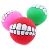 Pet Teeth Ball Toy Squeaky Sound Cleaning Teeth Pet Supplies 1 PC Funny Throw Ball Random Color Non-toxic Chew Sounds
