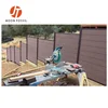 Euro Fireproof Black WPC Panel Fencing Post Design Waterproof Swimming Pool Garden Plastic Wood Composite Timber Privacy Fence