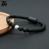 /product-detail/fashion-elegant-black-lava-bead-leather-bracelet-men-62072301908.html